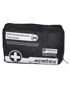 Car First Aid Kit, Petex, DIN 13164, Black