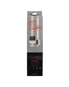 Data transfer cable, REMAX, RC-044M, Android, metal-platinum