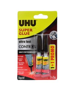Strong gel adhesive, super fast, 2x3 gr