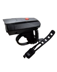 Horn, for bicycles, with batteries, black color
