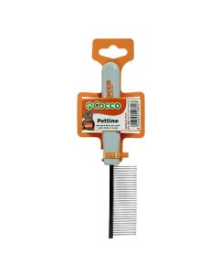 Brush for cat, Cocco, with steel, for cat hairs medium long