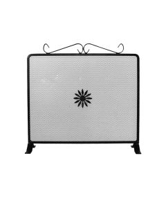 Con decoro fiore in ferro battuto, larghezza 50xH50 cm