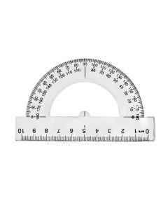 Protractor 10cm transparent