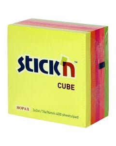 Note paper stick 76x76, 400 sheets