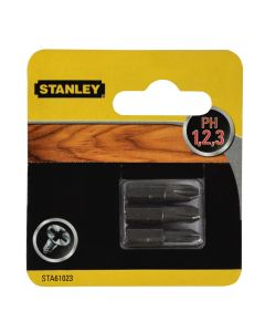 BITS, SCREW DRIVER, PH1,2,&3 * 25MM