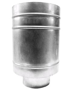 Galvanized barrel chimney cap Ø150