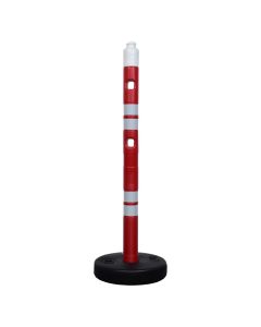 Kon sigurie me bazament, 105 cm, HPDE+PPC, 4.5 Kg, e kuqe dhe fosforeshente