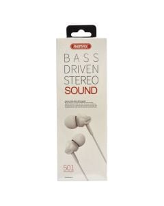 Phone headset, Remax, RM-501, white color
