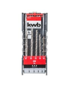 Conctere drilling bits, Kwb, 5 pc, 4, 5, 6, 8, 10 mm