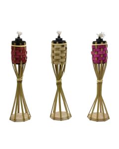 Torch, bamboo, natural, H100 cm
