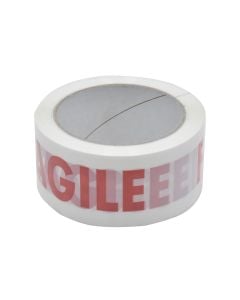 White adhesive (Fragile), Geko, 50 mm x 66 m