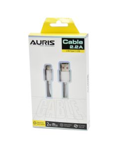 Charging plug, Auris, USB-Type C, 2.2 A, 200 cm, white
