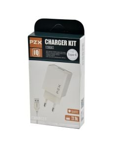 Charger + plug, PZX, C882A, 3.1 A, USB - Type-C plug