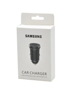 Car charger, Samsung, 25 W, 2 USB and Type-C ports