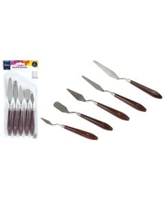 Set with spatulas for painters, Artist, metal, 5 pieces