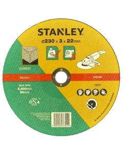 Stone cutting disc, Stanley, 3 x 22 x 230 mm