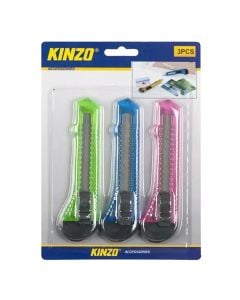 Set with storage knife, Kinzo, 18 mm, 3 pieces