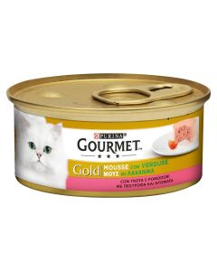 Cat food, Gourmet, Gold, 85 g, Beef, Canned