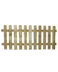 Garden fence, Classic, 180 x H80 cm, wood, natural colors
