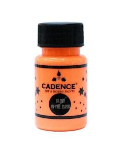 Fluorescent paint, Cadence, Glow in the Dark, 50 ml, orange color