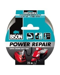 Adhesive "Duct Tape", Bison, Super Strong, 25 m, ± 70⁰ C, UV resistant