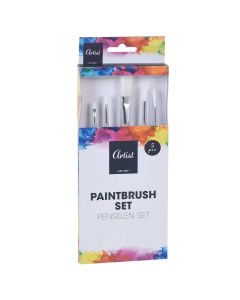 Set with paintbrush, 5 pieces, wooden tail