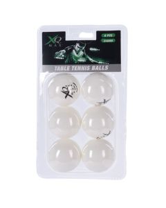 Set with ping pong balls, XQ Max, 6 pieces