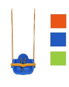 Baby swings for children 6-24 months, plastic, with seat belts and hand support