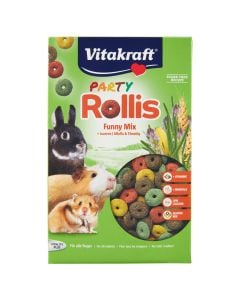 Food for rabbits, Vitakraft, Rollis party, 500 g