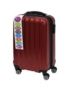 Travel suitcase, Swisstourister, polypropylene, 28", W30 x D52 x H73 cm, red color