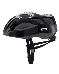 Helmet for bicycles and scooters, Abus, size L, LED light, with ventilation and mosquito nets, black color
