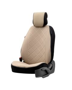 Seat cover, Lacoste, ACTP-103, beige color, 1 piece