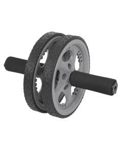 Fitness roller x 2 wheels, Amila, for training abdominal muscles