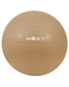 Fitness ball, AMILA, d55 cm, beige color, PVC, 1000 gr/m2