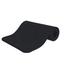 Yoga mat, Amila, 183 x 60 cm, 15 mm, MBR, 80 kg/m3, black color