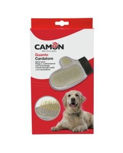 Gloves for cleaning and massage, Camon, metal thread, for dogs