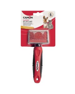 Brush for combing hair, Camon, 4.5 x 6 cm, with metal tip (stainless steel)