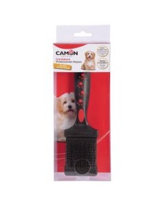Professional brush 2 in 1, Camon, cleaning and conditioning I Gezofit, 11 x 7 cm