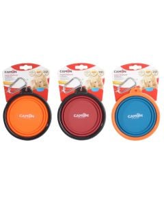 Portable water bowl, Camon, d14.8 cm, 750 ml, for travel