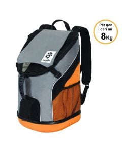 Cante for transporting animals, Camon, 34 x 30 x 49 cm, textile with nets, gray color