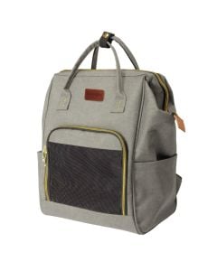 Animal transport bag, Camon, 30 x 20 x 43 cm, 5 kg, mesh textile, gray color