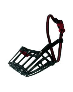 Protective mask for dogs, Camon, 25 cm, L9 cm, (Jack Russell Terrier, Schnauzer nano), plastic, black color
