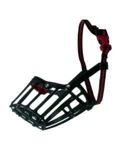 Protective mask for dogs, Camon, 35 cm, L12 cm, ( Airedale, Pastore Tedesco, English Setter ), plastic, black color