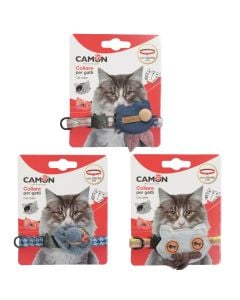 Cat collar, Camon, 10 x 200/300 mm, with decoration