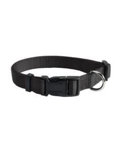Dog collar, Camon, 15 mm x 25-35 cm, black color