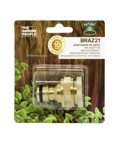 Brass Click Adapter, Natrain, F 3/4-1/2"