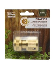 Brass adapter with click, Natrain, Stop, 12-15 mm