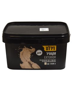 Acrylic paint for outside, Nirlat, Aquanir, first quality, base A, dissolves with 10% water and covers 16 m2/ Lt, in 2 coats, 5 L