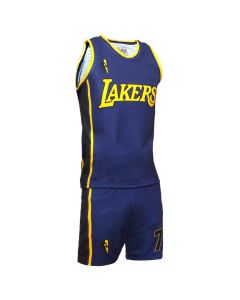 4U Sports, LA Lakers, James, Size M, Suit 2, Adult Basketball Uniform