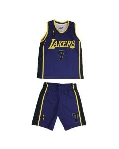 Basketball uniform for children, 4U Sports, LA Lakers, James, size 6 years, suit 2, color purple
